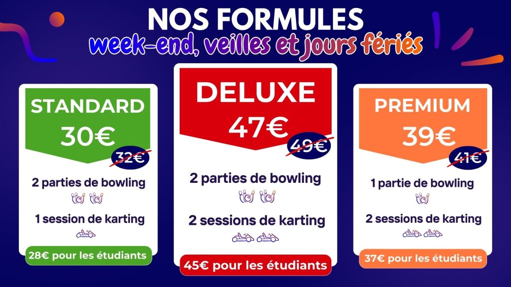 FORMULES WK VEILLES ET J FÉRIÉS